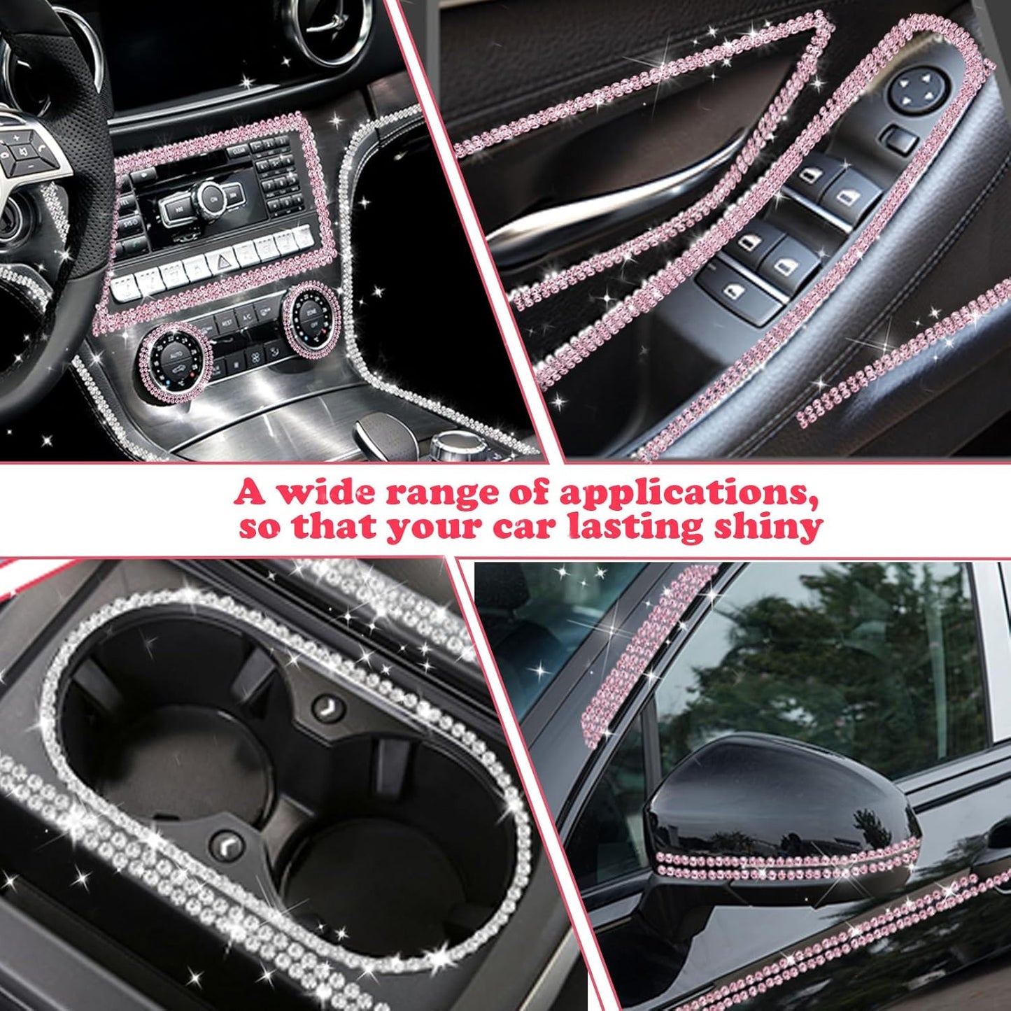Pink Bling Car Interior Transformation Kit